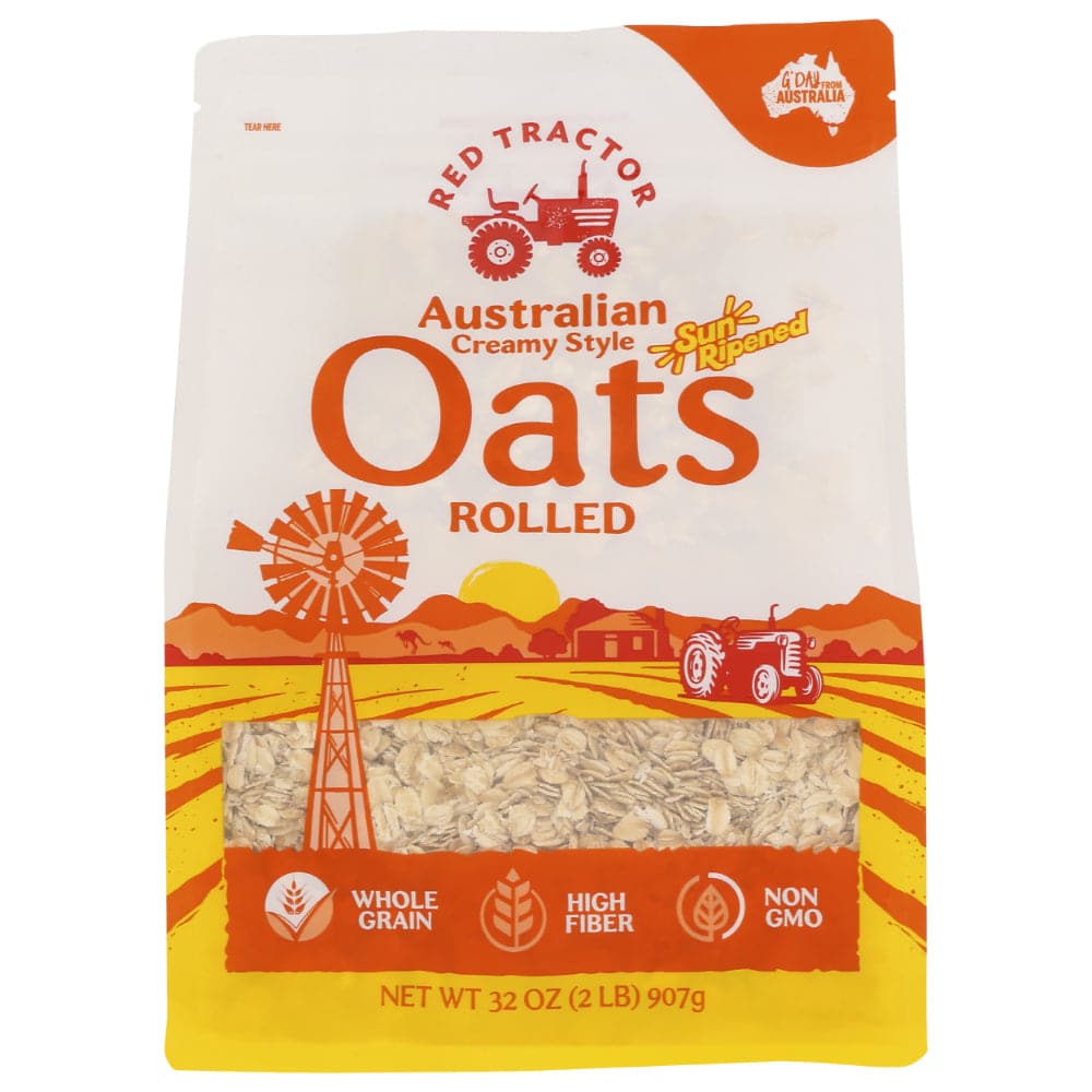 Rot TRACTOR – Gerollter australischer Hafer 32 OZ – (4er Packung)