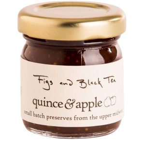 Figs and schwarze Tee Konservengläser – 12 x 1,5 Unzen