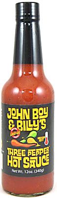 John Boy & Billy's Mittelgroße 3 Pfeffer Chilisauce, 5oz