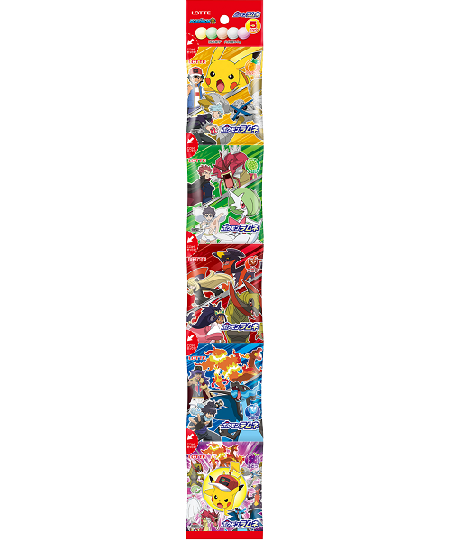 Lotte Pokémon Ramune, 5 Geschmackspakete als 1 Satz, Japan Zucker Süßigkeiten