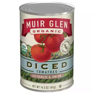 Muir glen gewürfelte Tomaten Knoblauch & Zwiebel 14,5 Unzen – Packung mit 12