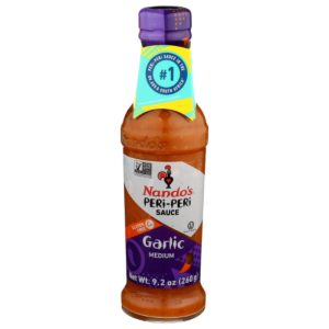 NANDO Soße Knoblauch peri peri 9,2 Unzen – Packung mit 6