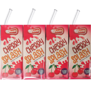 Shwartz Cherry Splash aromatisiertes Boxgetränk, koscher für Passover, 4er Packung