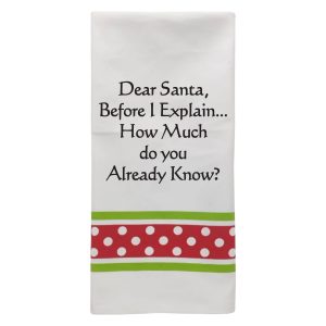 XP-305 Lieber Weihnachtsmann, bevor ich erkläre... CHRISTMAS TOWEL