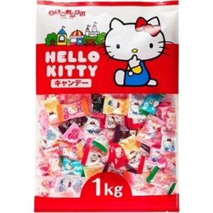 Senjaku, Hard Süßigkeiten, Hallo Kätzchen Süßigkeiten, Apfel, Zitrone und Pfirsich Geschmack, – 1kg