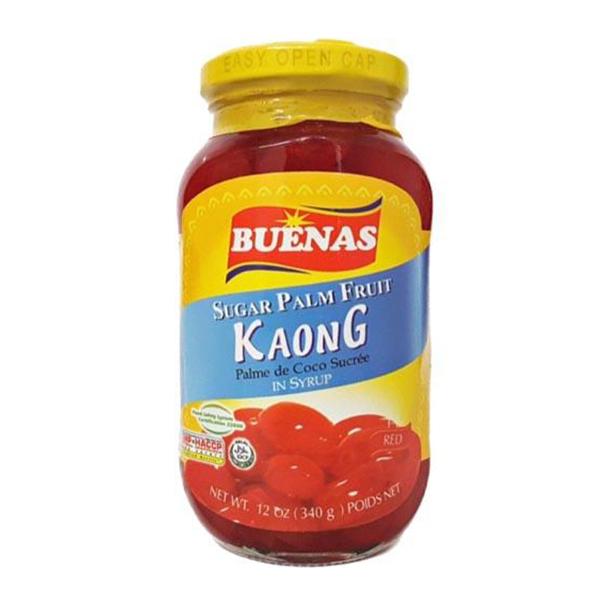 Buenas Zuckerpalmenfrucht Kaong in Sirup (rot)