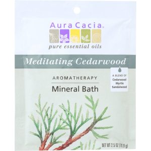 Aura Cacia Mineralbad Zedernholz Meditieren, 2,5 oz (Packung mit 6)