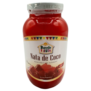Barrio Fiesta Nata De Coco – (Kokosgel in Sirup) – Rot – 24 OZ