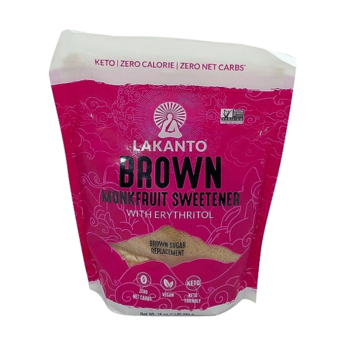 Lakanto – Braun Monkfruit Süßstoff, 16 Oz – Packung mit 8 Stück