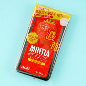 Asahi Mintia Breeze Minzbonbons – Tiefe Erdbeere