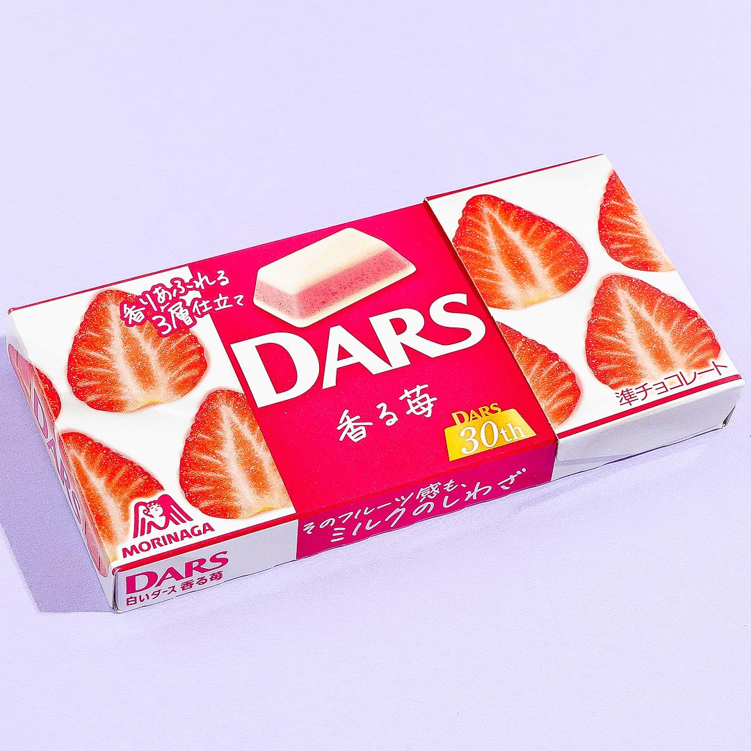 Dars Weiße Schokolade – Duftende Erdbeeren