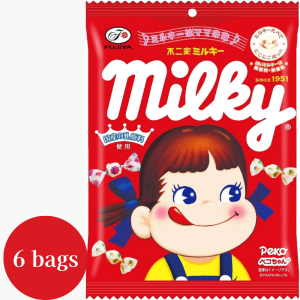 Fujiya Milky Creamy Milchbonbon × 6 Beutel – keine künstlichen Farben oder Geschmacksrichtungen – in japan – tokyo sakura Mall – 100g