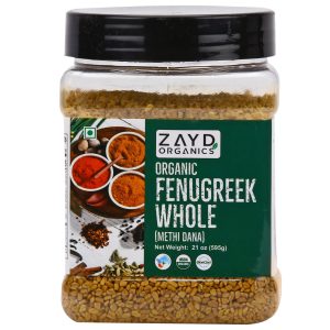 Zayd Bio Bockshornklee ganz, usda bio zertifiziert – 21oz