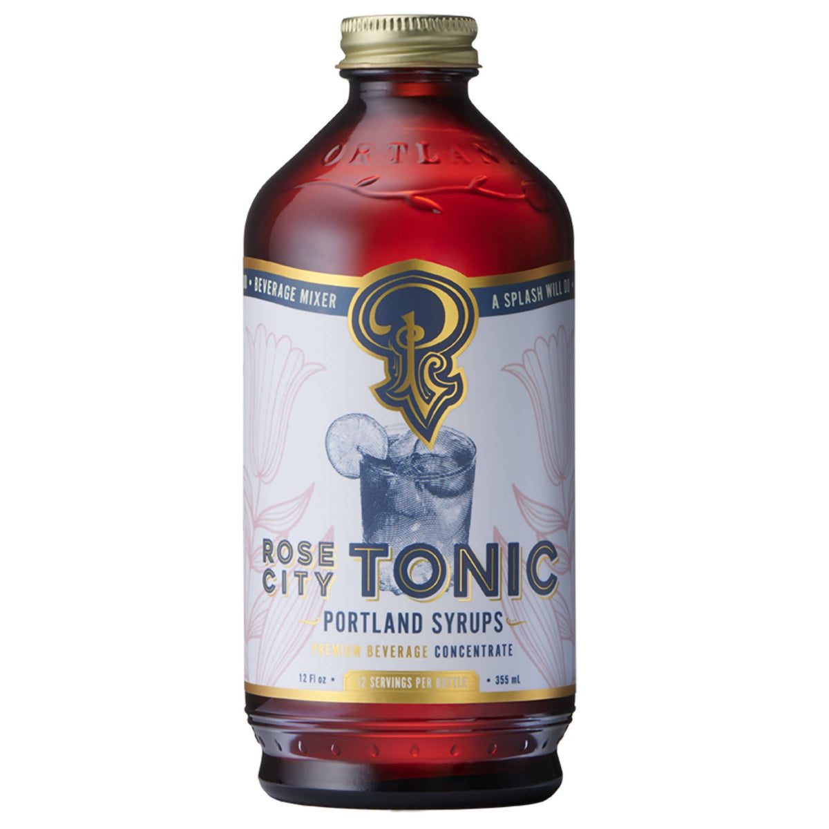 Rose City Tonic Konzentrat mit Quinine – 6 x 12 oz