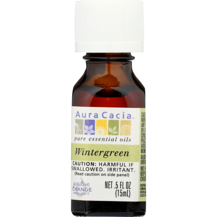 Aura Cacia Ätherisches Öl Wintergrün, 0,5 oz (Packung mit 1)