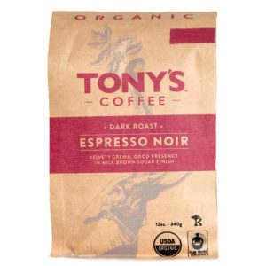 Tony's Kaffee – Espresso Noir dunkel Roast Vollkornkaffee, 12 oz