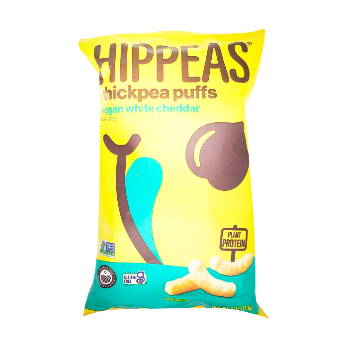 HIPPEAS – Kichererbsen Puffs Vegan Weiß Cheddar, 8oz