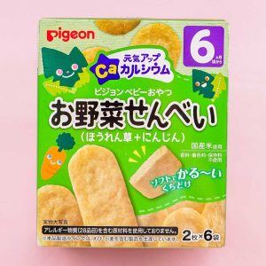 Pigeon Baby-Energie bis ca Reis Cracker – Spinat & Karotte