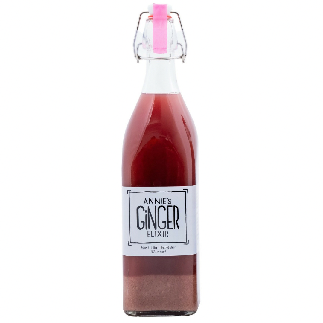 Annie's Ingwer Elixirs Bio Gut Health + Immunity Boost Flasche – 4 Flaschen x 34 Unzen Fall