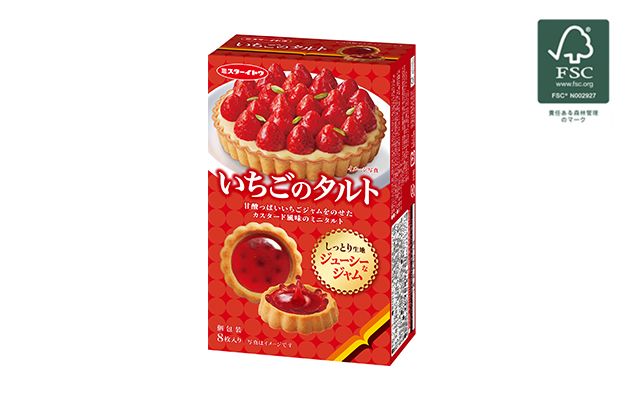 Mr. Ito, Tarte Serie, Erdbeere Tarte Keks, 8 Stück in 1 Box
