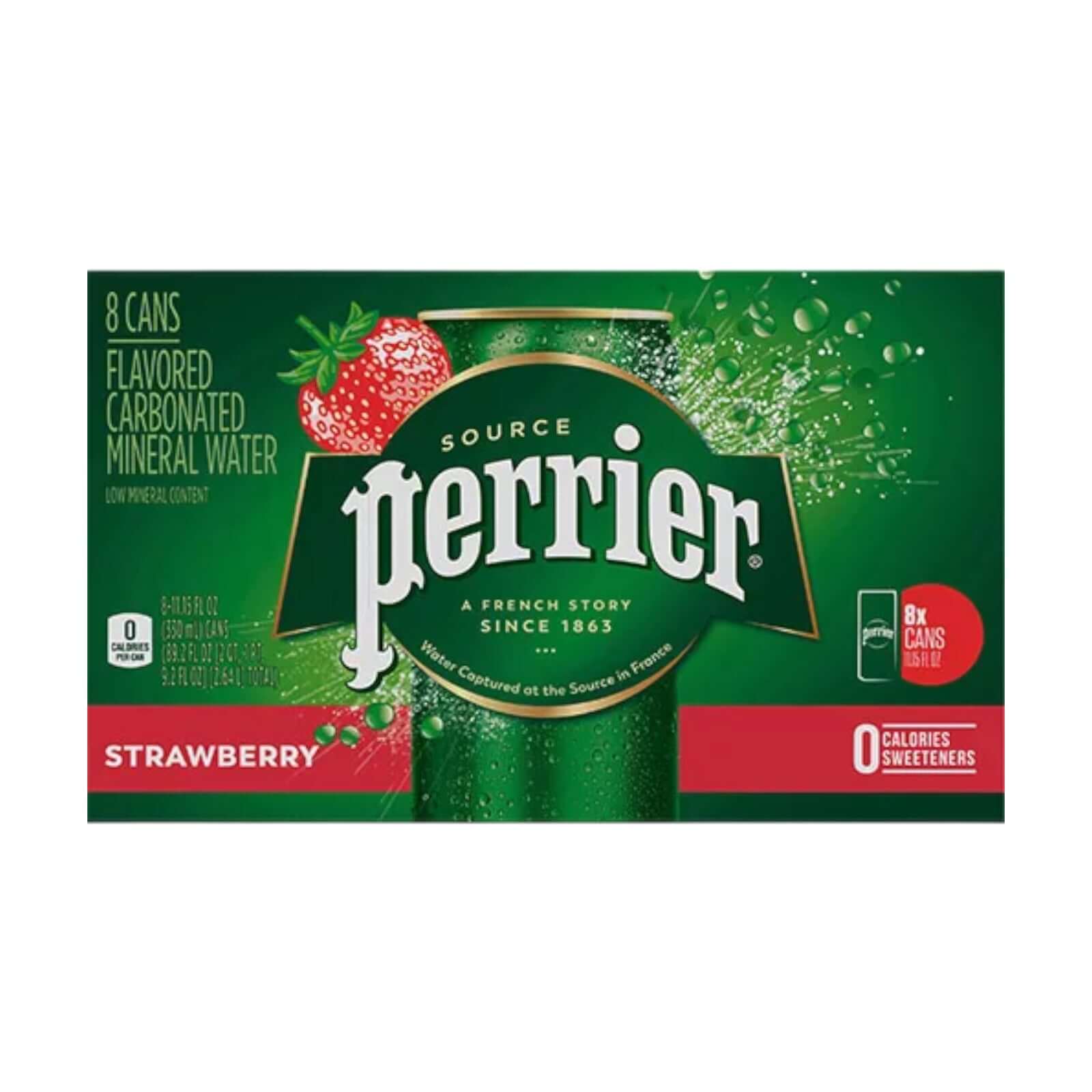 Perrier Erdbeere aromatisiertes Mineralwasser