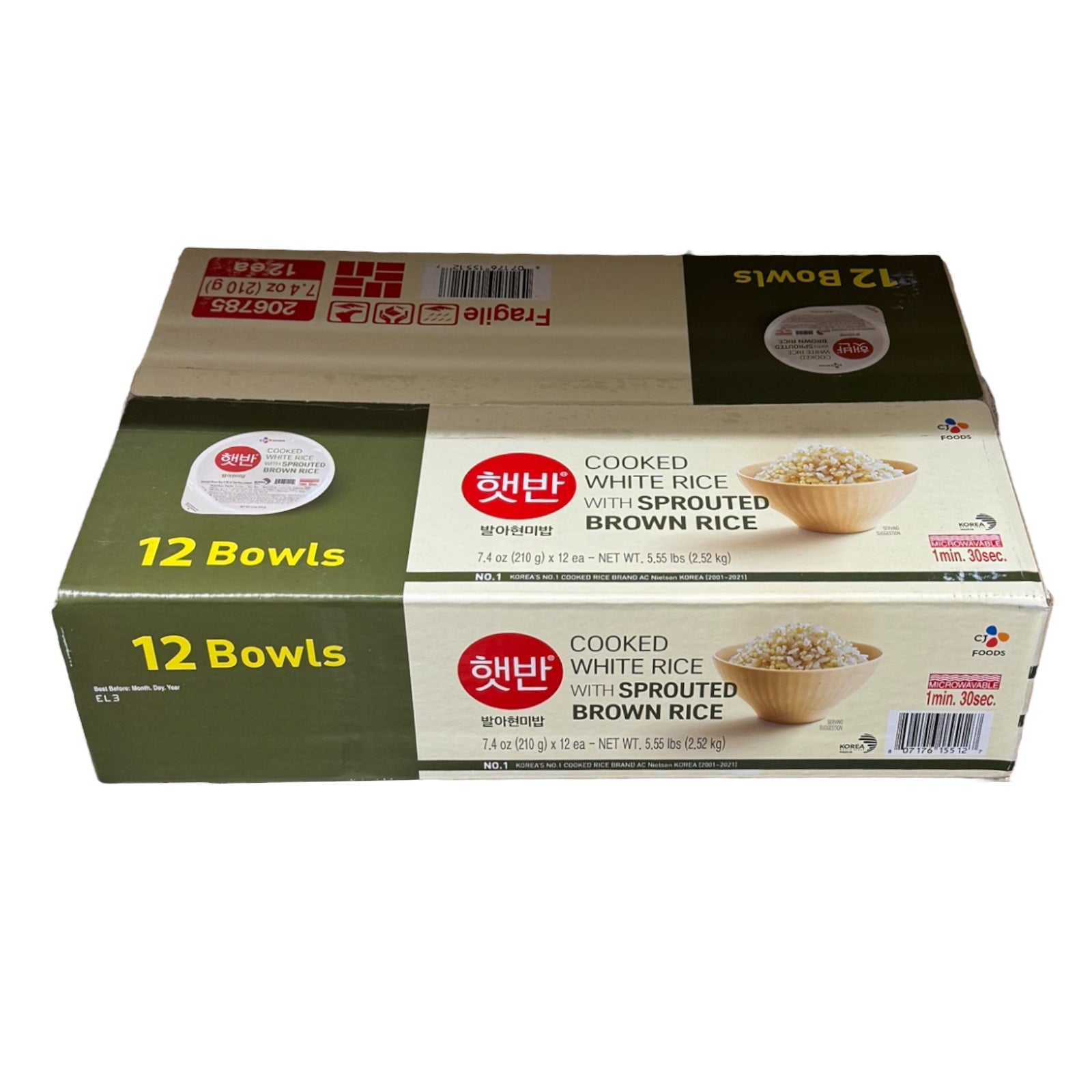 CJ Foods Kochen weißer Reis mit Sprouted Braun Reis