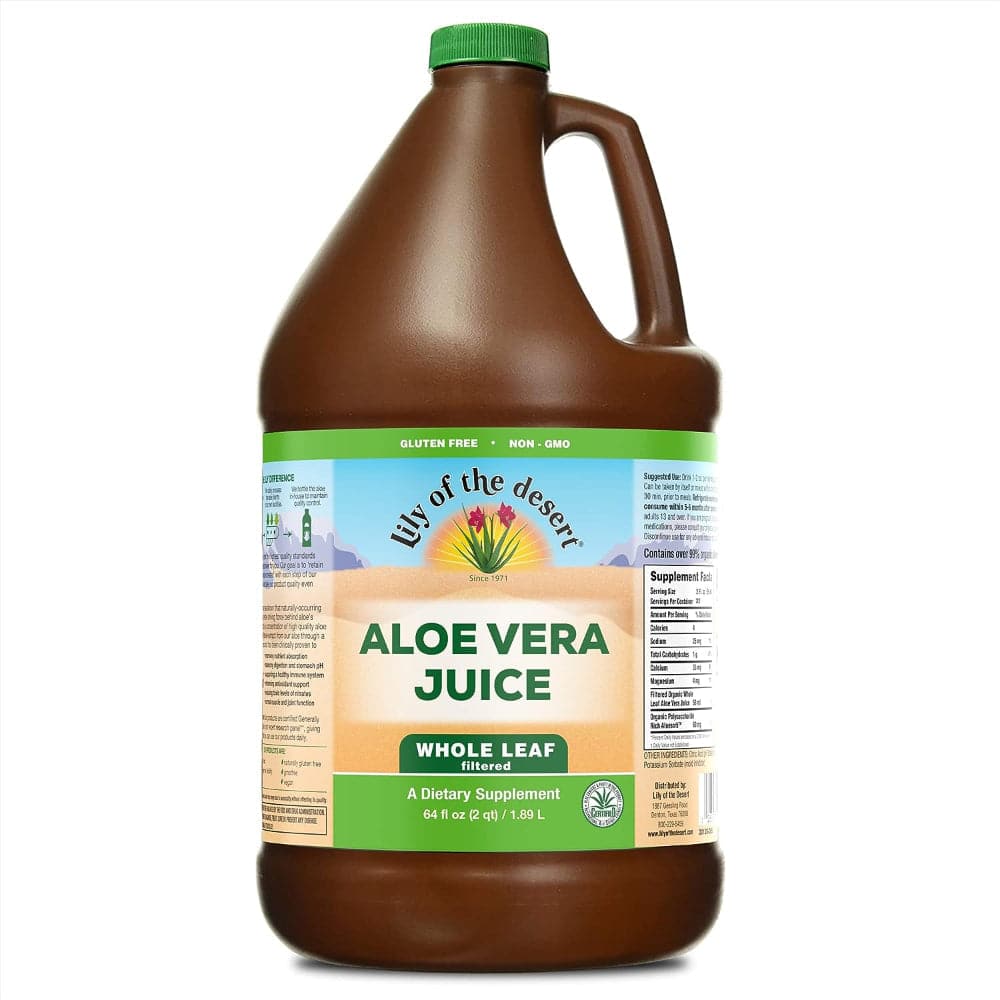 Lily Of The Desert – Aloe Vera Saft Ganze Blatt, 64 Oz – Packung mit 3