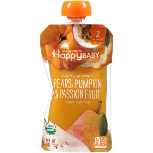 Happy Baby – Bios Stufe 2 Birnen, Kürbis & Passionsfrucht