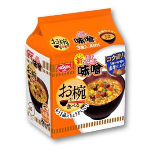 Nissin donbei miso in einer Schüssel – x 3 Mahlzeit Packung