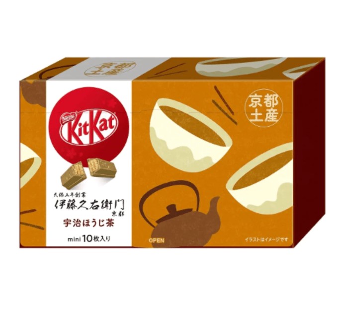 Kit Kat JAPAN Mini Ito Kyuemon Uji-Hojicha Hoji Tee 10 Stück Hergestellt in JAPAN – Tokyo Snack Land
