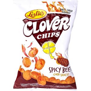 Leslie’s – Clover Chips – würziges Rindfleisch Mais Snacks – 85 g