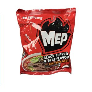 Samyang Mep Bold N würziger schwarzer Pfeffer & Rindfleisch mit Knochenbrühe