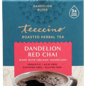 Teeccino Tee Löwenzahn rot chai 10 ct – Packung mit 6
