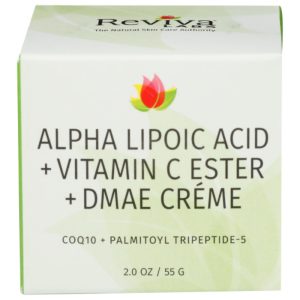 REVIVA cremenächtliche Alpha-Liponsäure 2 Unzen – Packung mit 1