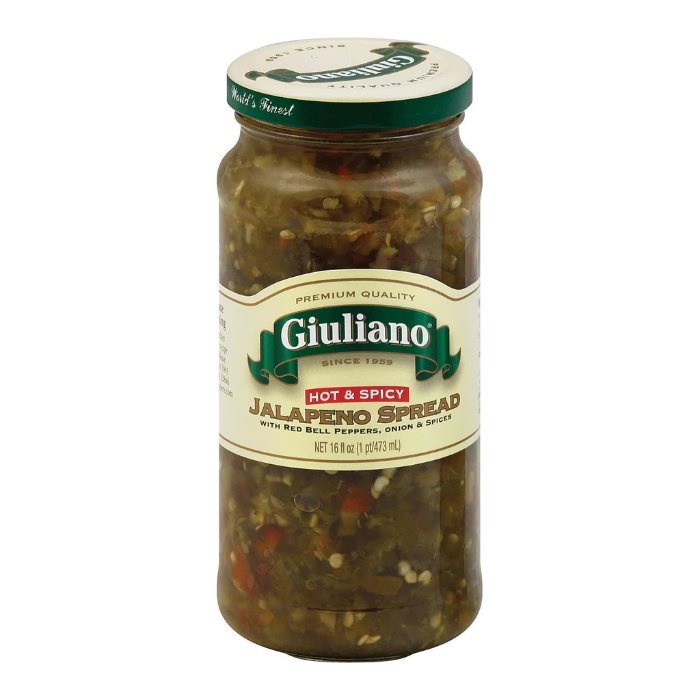 Giuliano – Pfefferstreuer Jalapeno scharf scharf, 16 Oz – 6er Packung