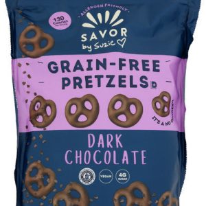 Savor by Suzie dunkle, schokoladekornfreie Brezeln, – 5oz