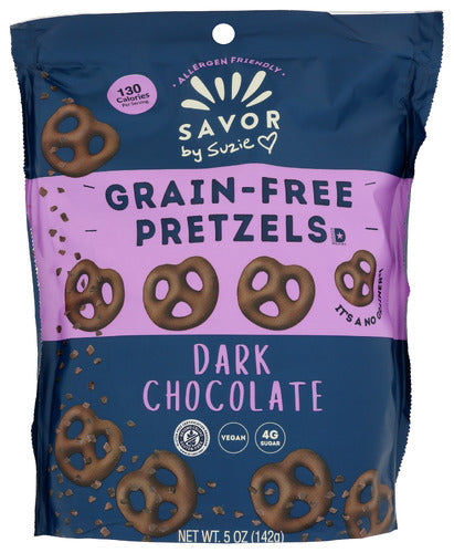 Savor von Suzie – Dunkler Schokoladenkorn-freie Brezeln, 5oz