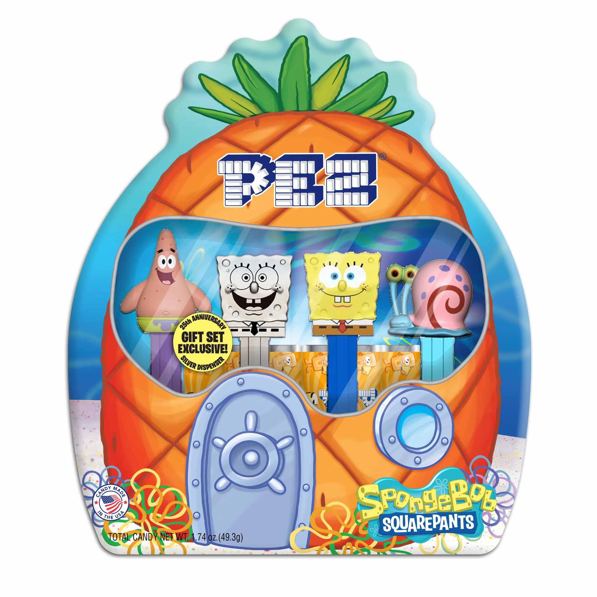 PEZ SpongeBob SquarePants Geschenkdose – 25 Jahre Jubiläum exklusiv