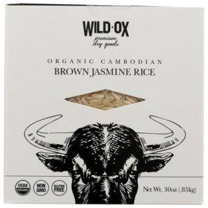 Wild Ox – Reis Jasmine Braun Kambodschanisch, 30 oz – Packung mit 6 Stück