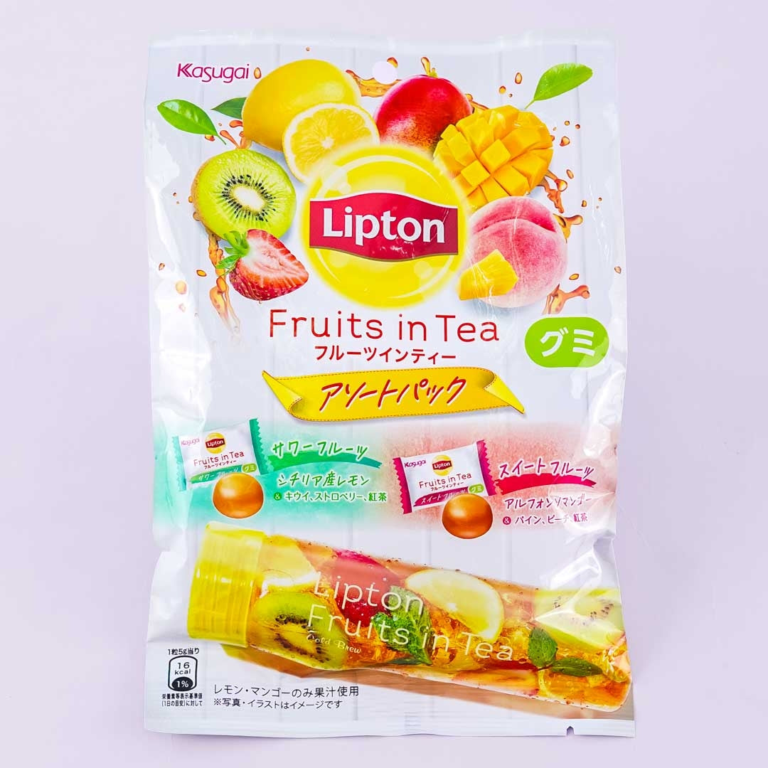 Kasugai X Lipton Fruchtgummi – Früchte im Tee