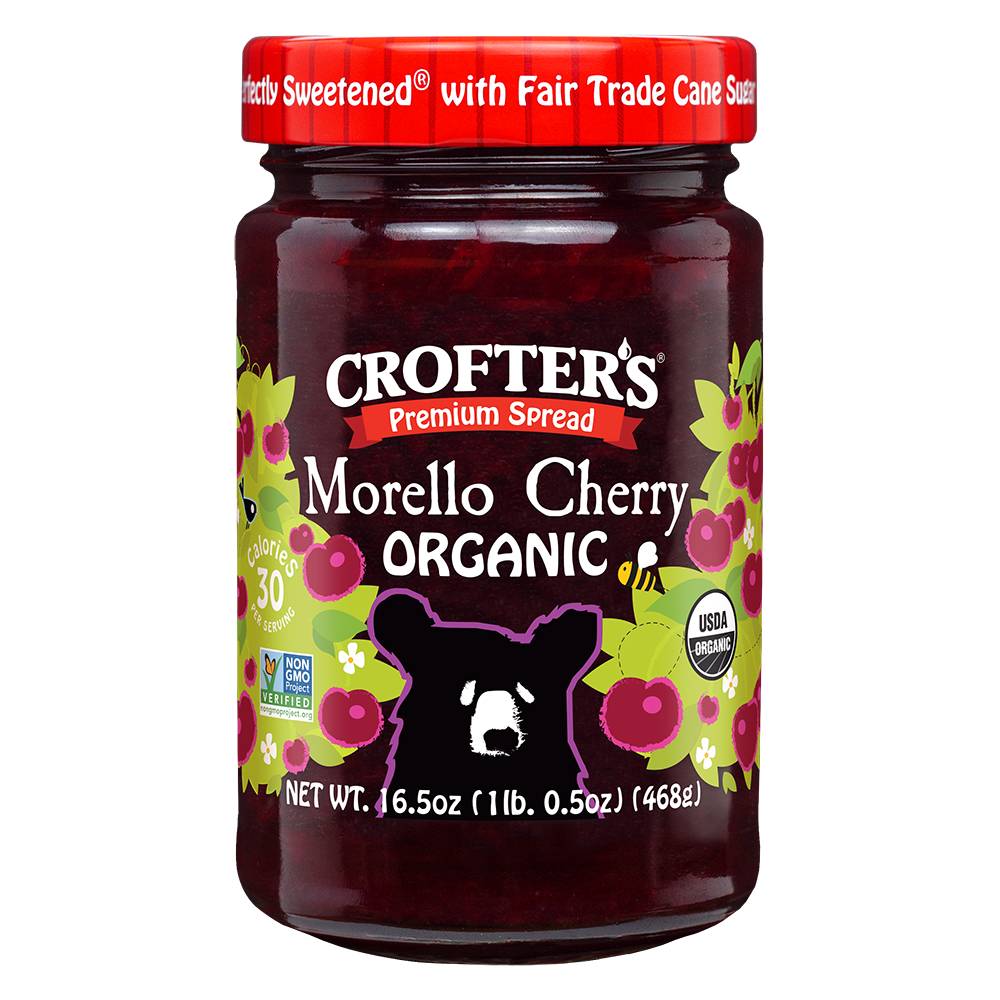 Crofter's Premium Spread Bio – Morello Kirsche 16.5 Oz – Packung mit 6 Stück