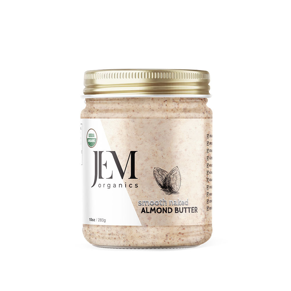 JEM Organics Smooth Naked Mandelbutter – mittlere 6er Packung