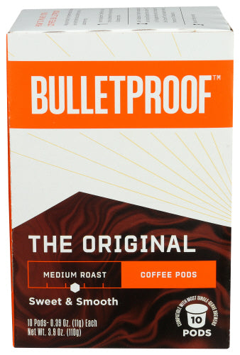 Bulletproof – Pods Original Kaffee, 3.8 Oz – Packung mit 6 Stück