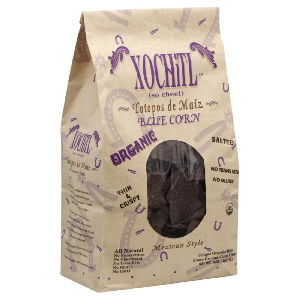 Xochitl – Chip Mais blau Bio, 16 Unzen Packung mit 9