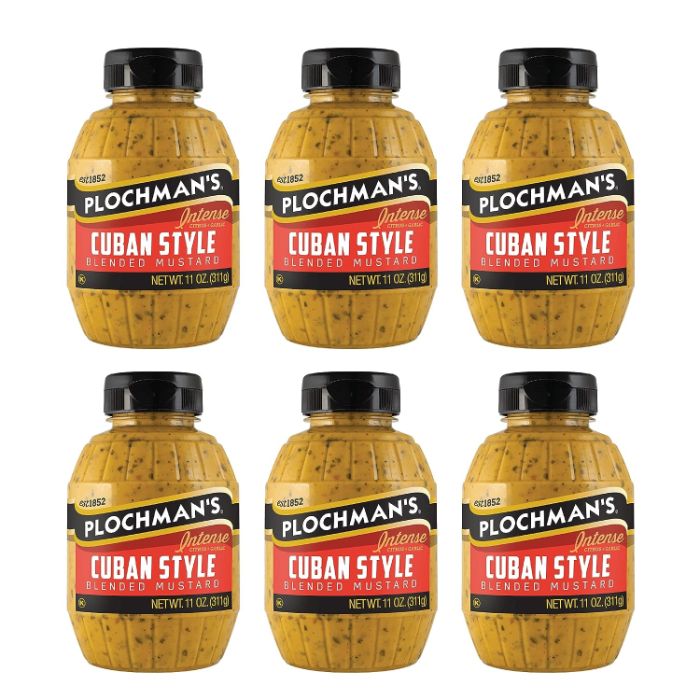 Plochmans Senf Cuban 11 Oz – Packung mit 6 Stück
