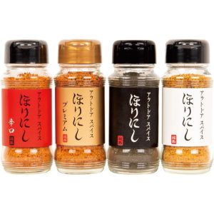 Outdoor-Gewürz hori nishi 4-Flasche 4-Typ-Set spezielle Mischung aus japan – tokyo sakura Mall