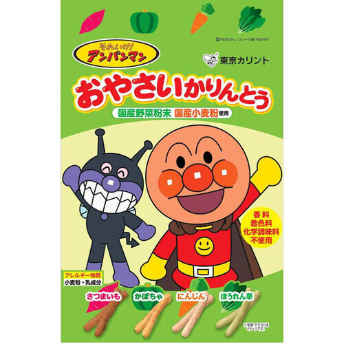 Tokio Karinto, Anpanman Oyasai Karinto, Gebratener Snack mit Zucker Graze, 30g