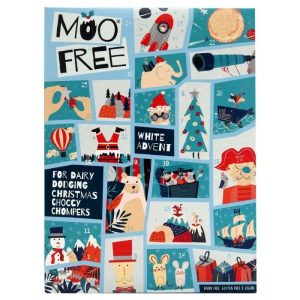 Moo Free Adventskalender weißer Schokolade, 2,5 Unzen