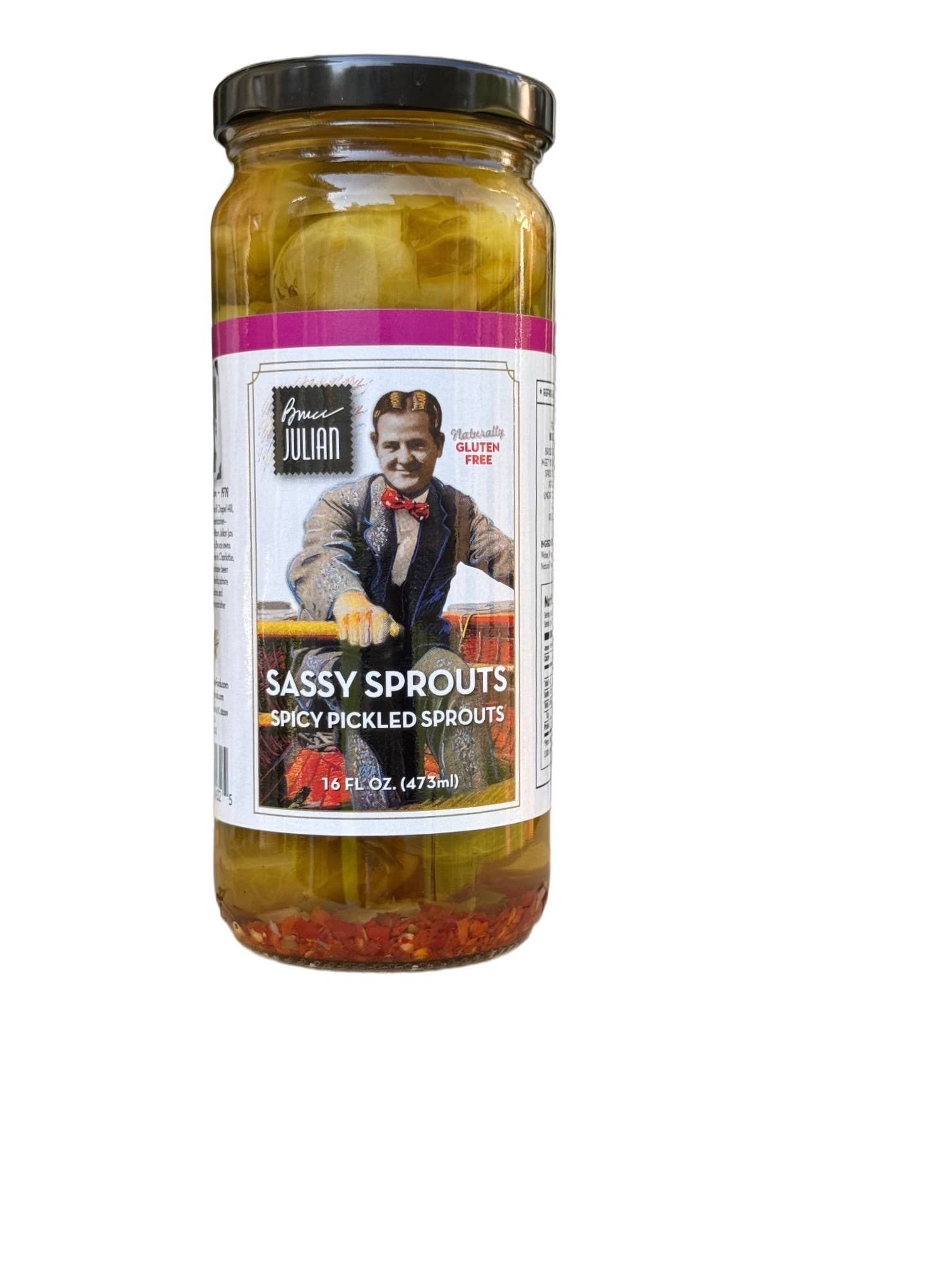 Sassy SproutsTM – Bruce Julian Heritage Foods – 16 Unzen Glas