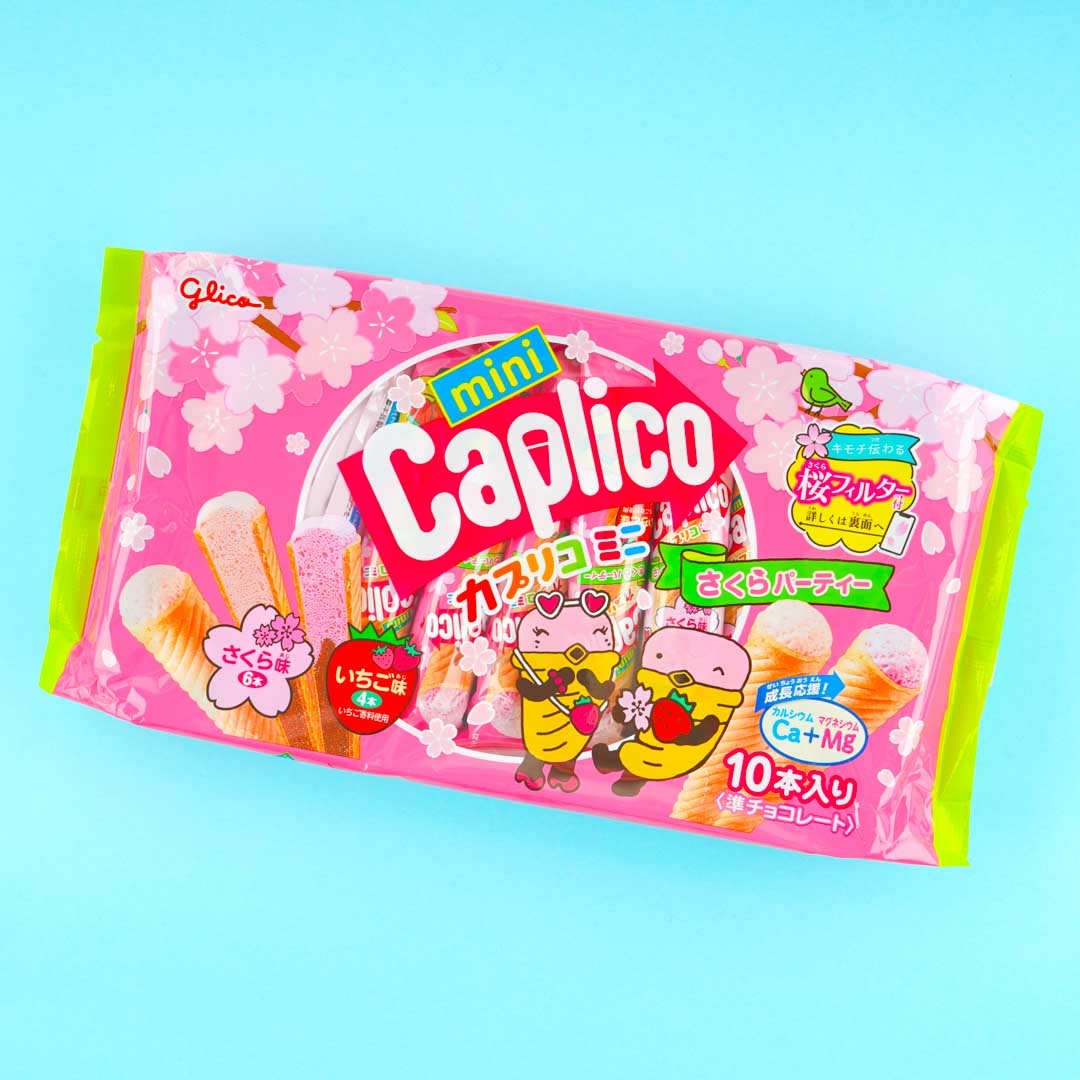 Glico Caplico Sakura Mini Ice Creme Snacks – 10 Stück